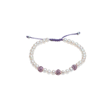 Triple Crystal Bead Bracelet