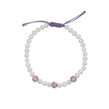 Triple Crystal Bead Bracelet