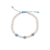 Triple Crystal Bead Bracelet