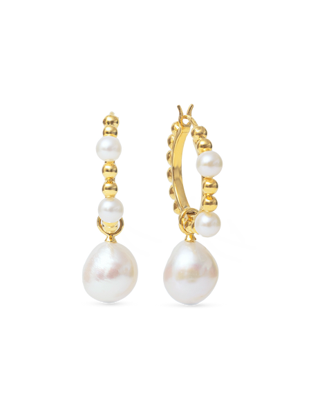 2020SS新作【BIKO】カナダ製☆Pearl Floret Hoops-Small☆ピアス Beatrice Hoops – Nishi Pearls