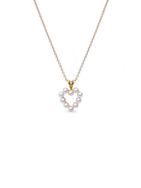 ★送料・関税込★FLOWOOM★Alice Heart Pearl Necklace アリス ハート パール ネックレス：ローズ ゴールド / Alice
