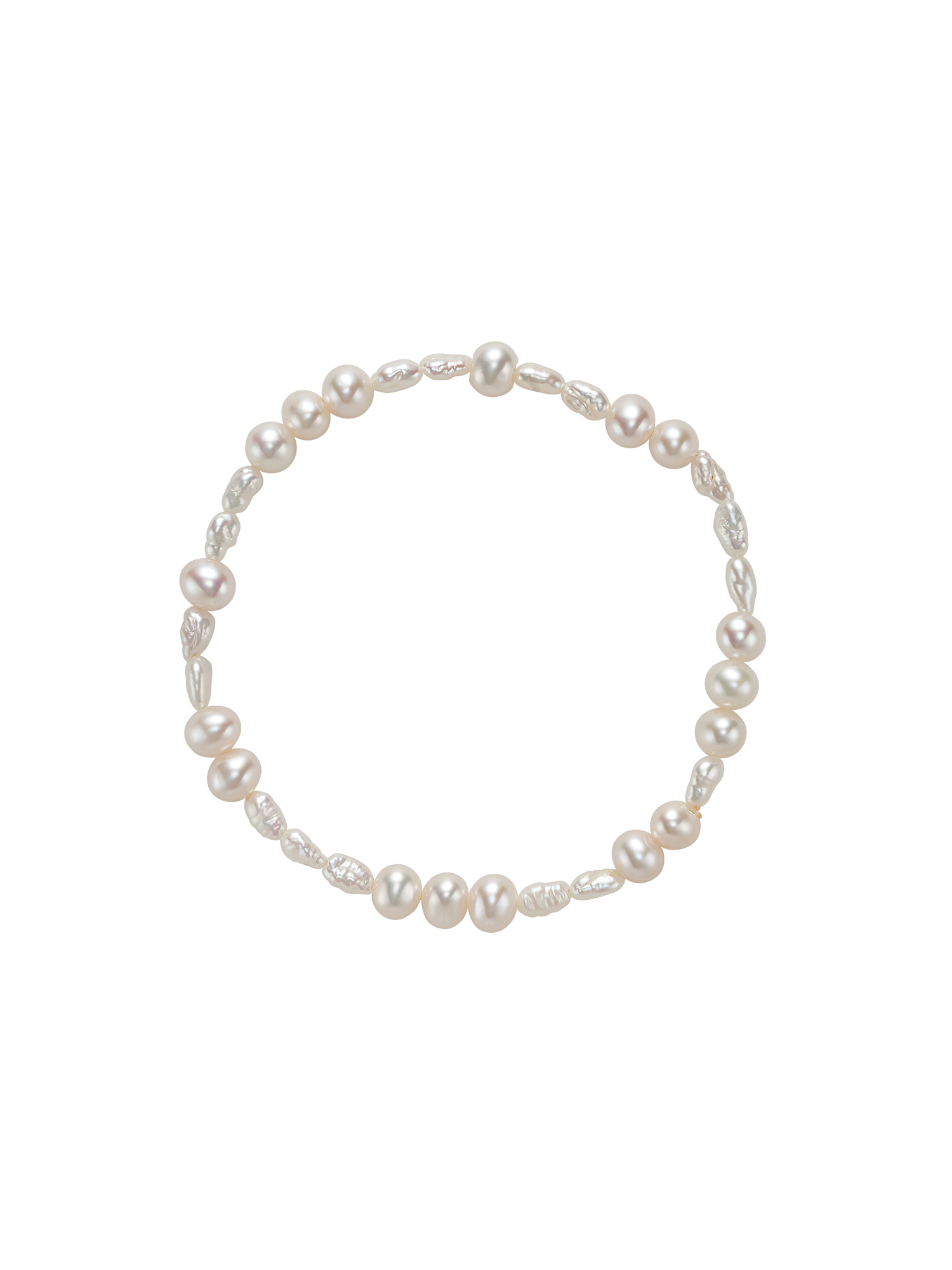 Clea Bracelet - white freshwater pearl bracelet by Nishi Pearls