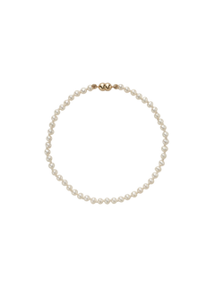 Cliquette Bracelet - white freshwater pearl bracelet in 14kt yellow gold by Nishi Pearls