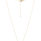Gold Chain Necklace - 8-9mm white freshwater pearls in 14kt yellow gold, 16.5-18.5in by Nishi Pearls, studio alternate angle