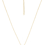 Golden Hour Necklace - white mother-of-pearl, yellow gold vermeil, 16.5-18in by Nishi Pearls, studio view, alternate angle