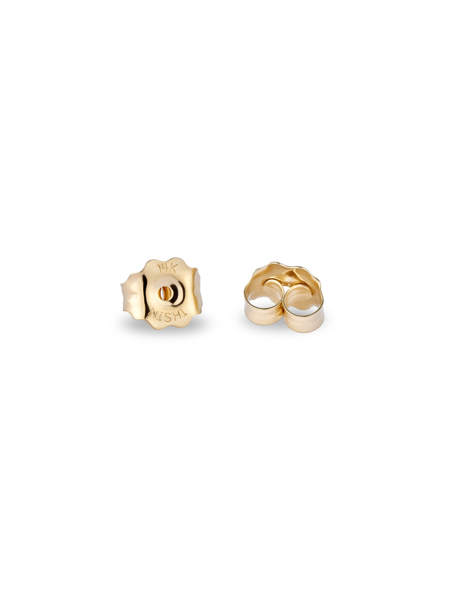 14kt gold butterfly earring backs